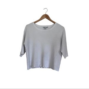 Autumn Cashmere white knit sweater size medium